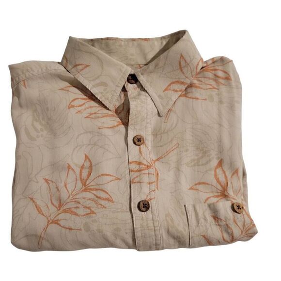 Island Republic Vacation 100% Silk Short Sleeve Button Down Shirt - Picture 6 of 6